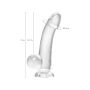 Realistic dildo A-Toys by TOYFA Cryst, TPE, transparent, 15 cm - 10