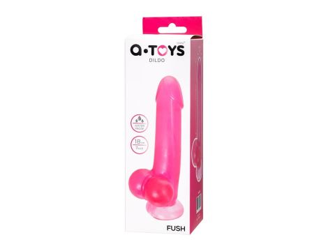 Realistic dildo A-Toys by TOYFA Fush, TPE, pink, 18 cm - 7