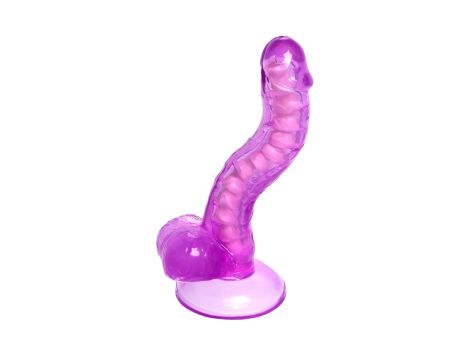 Realistic dildo A-Toys by TOYFA Celiam, TPE, purple, 20.5 cm - 4