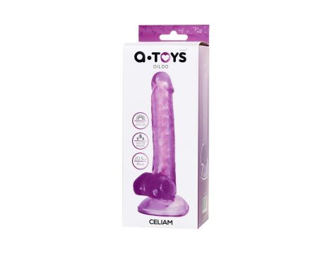 Realistic dildo A-Toys by TOYFA Celiam, TPE, purple, 20.5 cm - 8