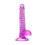 Realistic dildo A-Toys by TOYFA Celiam, TPE, purple, 20.5 cm - 3