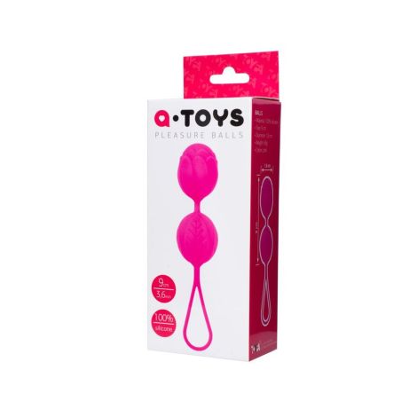 A-TOYS,Vaginal balls, Silicone, Pink, O 3.5 cm - 3