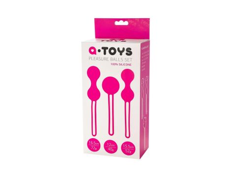 A-TOYS, Set of vaginal balls, 7,9 cm, silicone, diameter 3-3,2 cm - 8