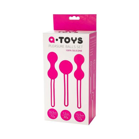 A-TOYS, Set of vaginal balls, 7,9 cm, silicone, diameter 3-3,2 cm - 8