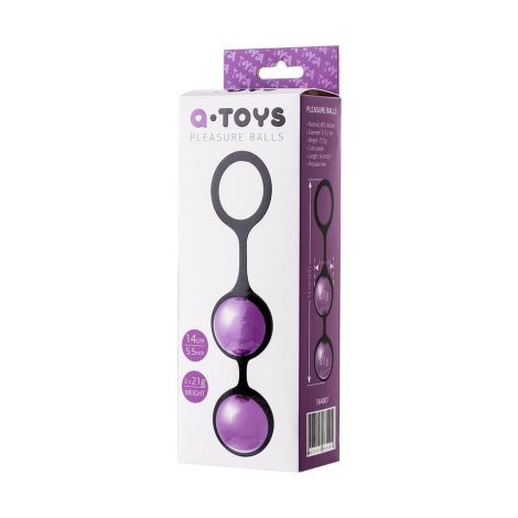 A-TOYS, Vaginal balls, ABS plastic, Purple, O 3.1 cm - 3