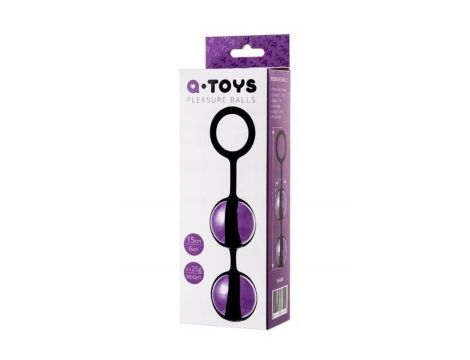 A-TOYS, Vaginal balls, ABS plastic, Purple, O 3.5 cm