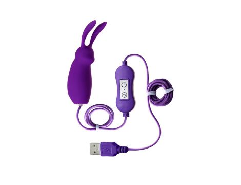 A-TOYS, Vibro egg 'Bunny', with control panel, silicone, violet - 2