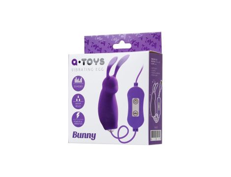 A-TOYS, Vibro egg 'Bunny', with control panel, silicone, violet - 4