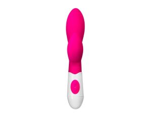 A-TOYS, Vibrator Lilu with Clitoral Stimulator, Silicone, Pink, 20 cm, 10 speeds, 2xAAA - image 2