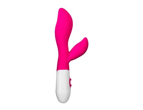 A-TOYS, Vibrator Lilu with Clitoral Stimulator, Silicone, Pink, 20 cm, 10 speeds, 2xAAA - 3