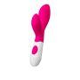 A-TOYS, Vibrator Lilu with Clitoral Stimulator, Silicone, Pink, 20 cm, 10 speeds, 2xAAA - 2