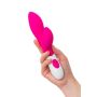 A-TOYS, Vibrator Lilu with Clitoral Stimulator, Silicone, Pink, 20 cm, 10 speeds, 2xAAA - 6