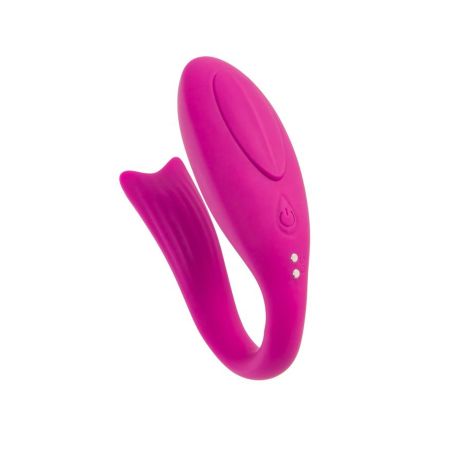 A-TOYS Vibrator for couples Dolphy, silicone, pink, 9.6 cm - 7