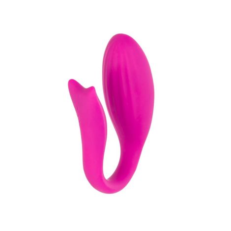 A-TOYS Vibrator for couples Dolphy, silicone, pink, 9.6 cm - 8