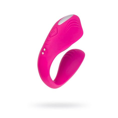 A-TOYS Vibrator for couples Cobrum, silicone, pink, 9.6 cm