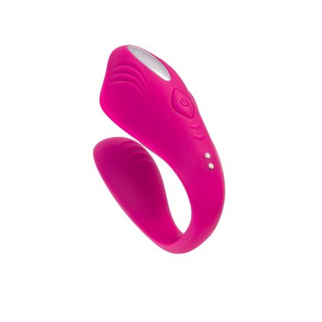 A-TOYS Vibrator for couples Cobrum, silicone, pink, 9.6 cm - 7