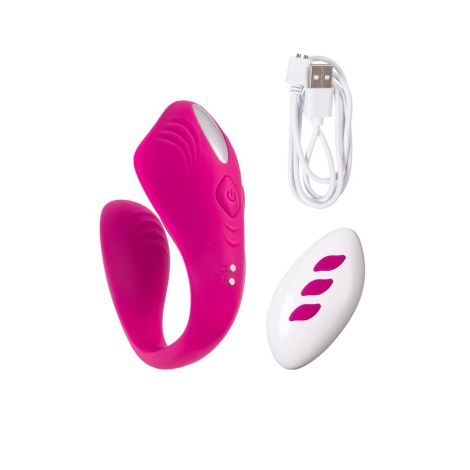 A-TOYS Vibrator for couples Cobrum, silicone, pink, 9.6 cm - 10