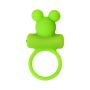 Cock ring A-Toys with vibro bullet; green - 3