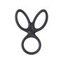 A-TOYS Triple penis ring KRAKEN, silicone, black, 10 cm - 3