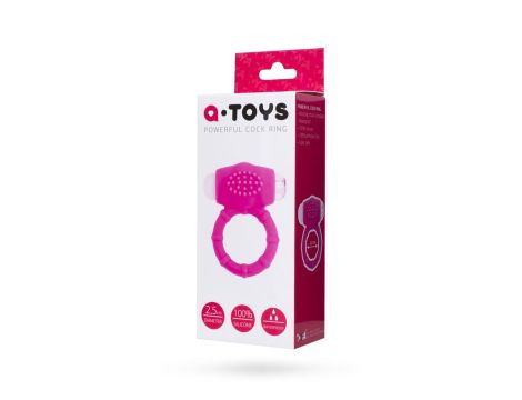 A-TOYS, Penis VibroRing, Silicone, Pink, O2.5 cm - 4