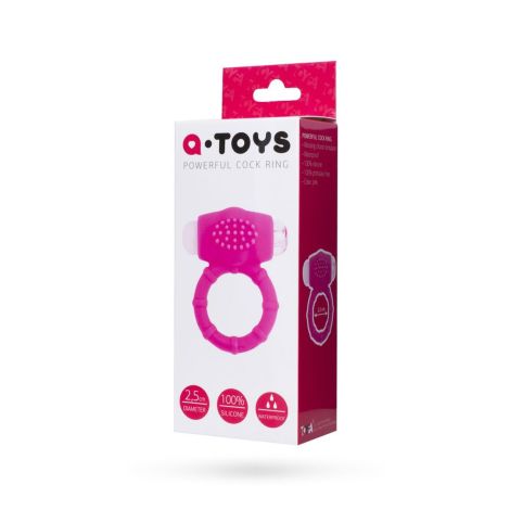 A-TOYS, Penis VibroRing, Silicone, Pink, O2.5 cm - 4