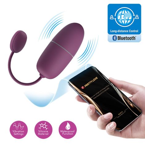 PRETTY LOVE - Nymph, 12 vibration functions Mobile APP Long-distance Control, ABS, 1 AAA battery - 20