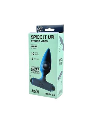 Anal Plug with Rechargeable Bullet Spice it Up Glory 2.0