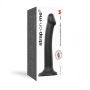 SEMI-REALISTIC DUAL DENSITY BENDABLE DILDO BLACK - M - 9