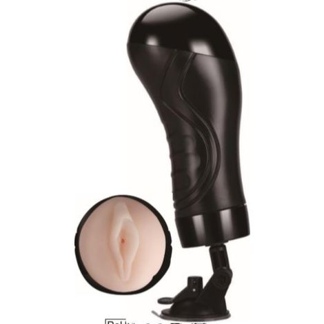 Bull power black  wallmounted vibrating masturbator