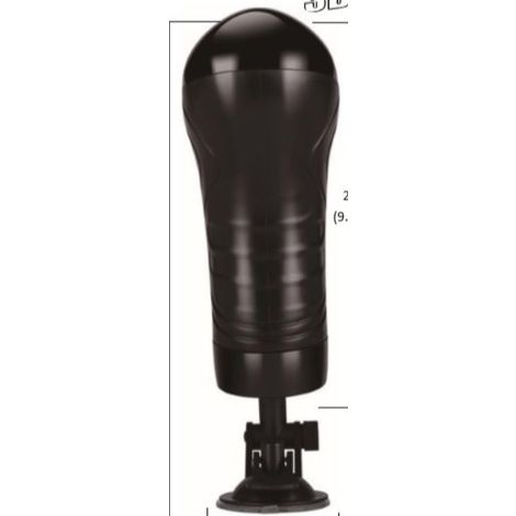 Bull power black  wallmounted vibrating masturbator - 2