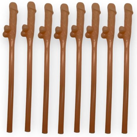 Kinky Pleasure - Penis Drinking Straws 10 pcs - 2