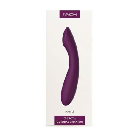 SVAKOM - AMY 2 G-Spot & Clitoral Vibrator - Violet - 5