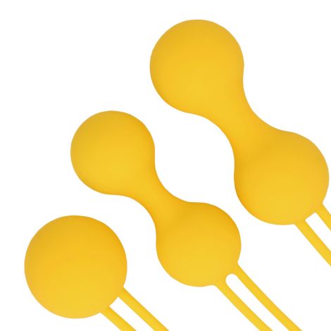 Kegel Ball Exercise Set - Lemonade Yellow - 8