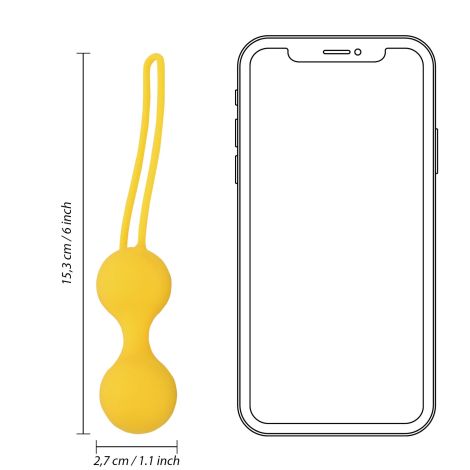 Kegel Ball Exercise Set - Lemonade Yellow - 10