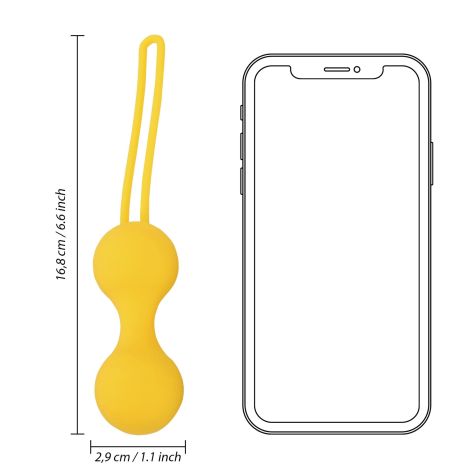 Kegel Ball Exercise Set - Lemonade Yellow - 11