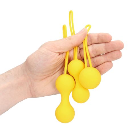 Kegel Ball Exercise Set - Lemonade Yellow - 12