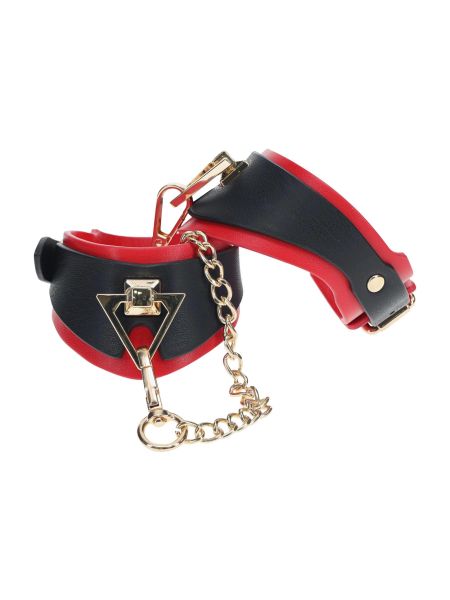 Milan Collection - Handcuffs - Black/Red