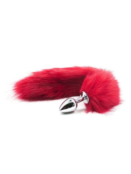 Plug anale con coda Long Fox Tail rossa